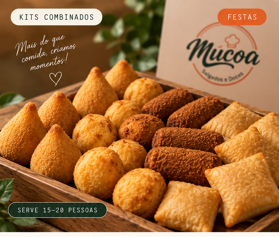 Kit de 50 Salgados Variados